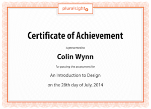 Certificate - Introduction to Design