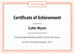 Certificate - Practical Data Modeling